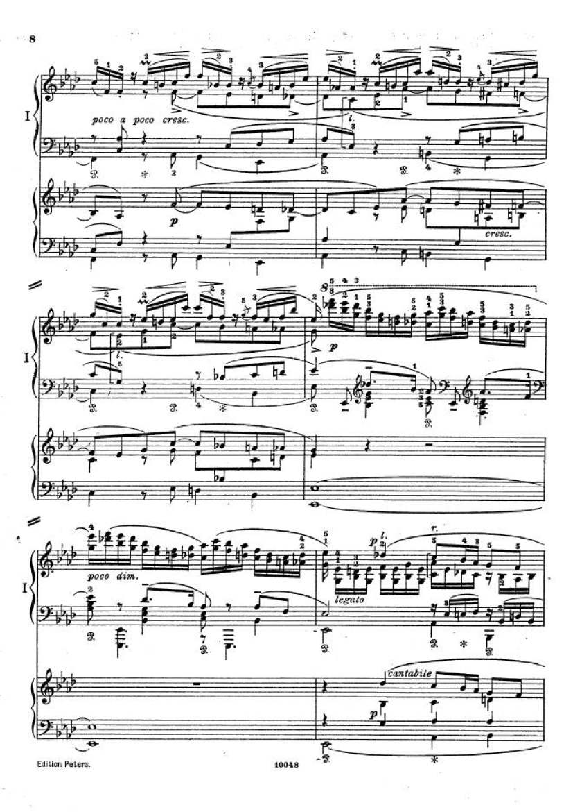 f小调钢琴协奏曲 Piano Concerto in f Minor Op.16钢琴谱