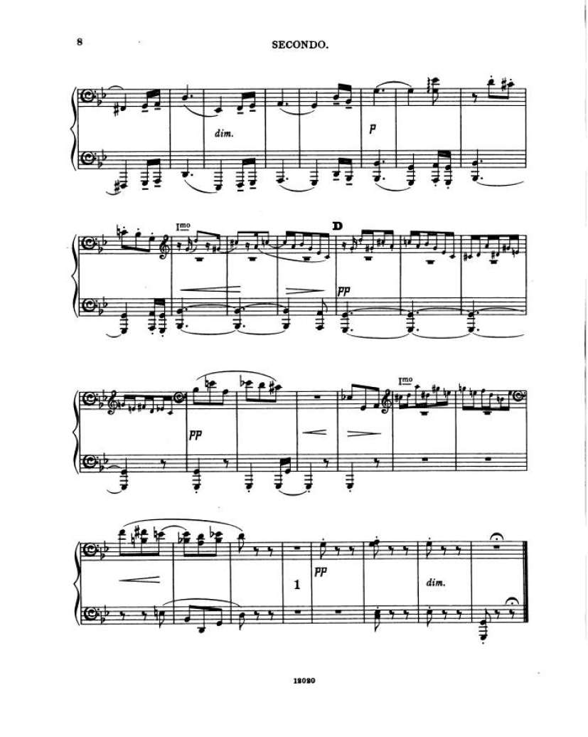 谜的变奏曲 Enigma Variations Op.36 Elgar,4钢琴谱