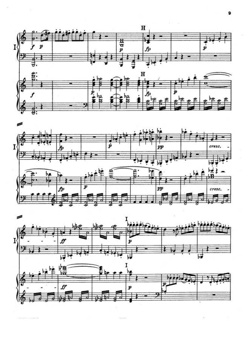 C大调第一交响曲 Symphony No.1 in C Major Op.21钢琴谱