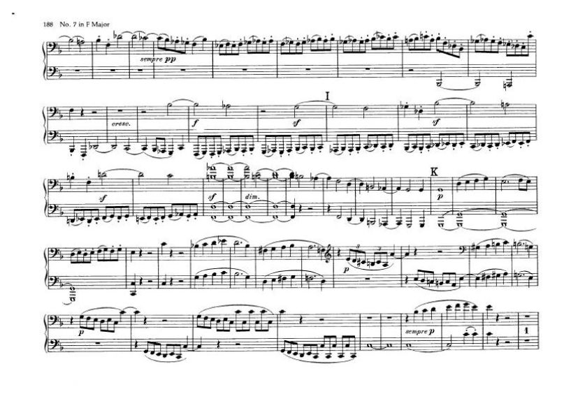 F大调第七弦乐四重奏 String Quartet No.7 in F Major Op.59钢琴谱