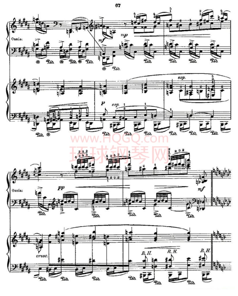 肖邦《练习曲》Fr.Chopin Op.25 No3钢琴谱