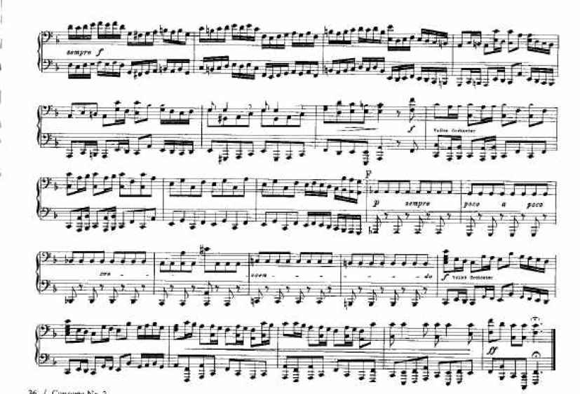 F大调第二勃兰登堡协奏曲 Brandenburg Concerto No.2 in F Major BWV.1047钢琴谱