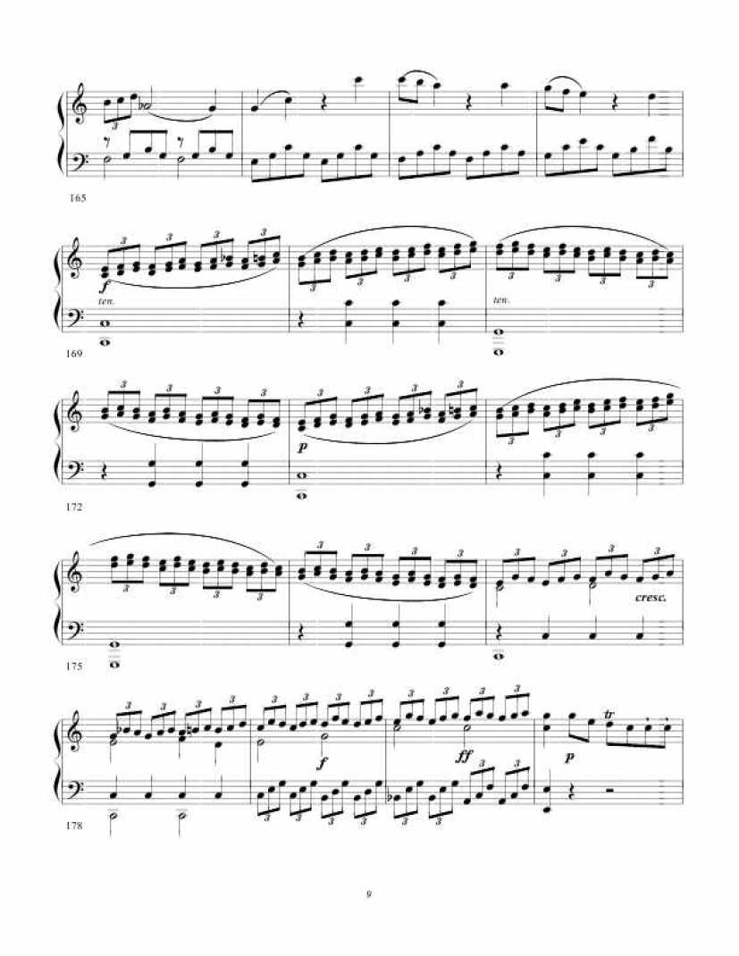 C大调钢琴奏鸣曲 Piano Sonata in C Major Op.7钢琴谱