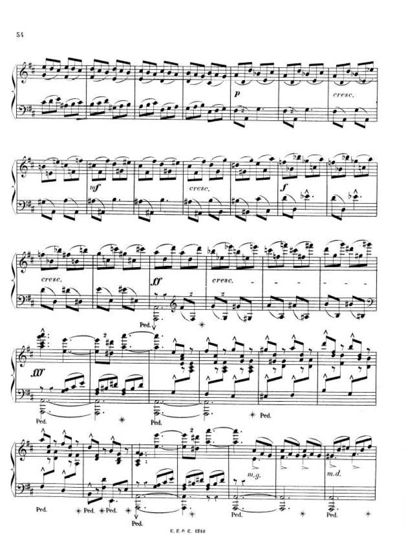 音乐会练习曲 Etudes de concert Op.35钢琴谱