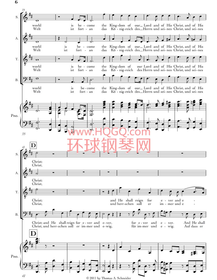 Halleluja钢琴谱钢琴谱