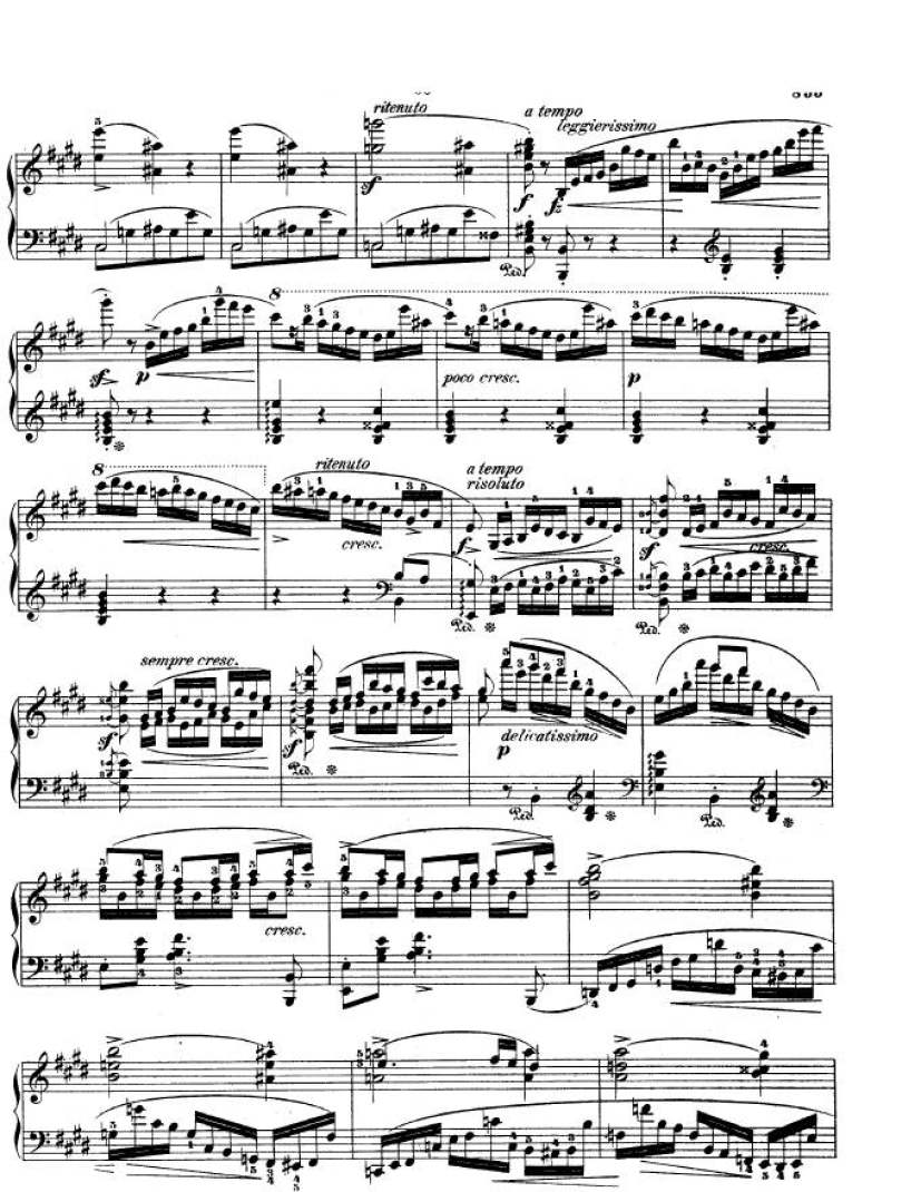 e小调第一钢琴协奏曲 Op.11 Piano Concerto No.1 in e Minor Op.11钢琴谱