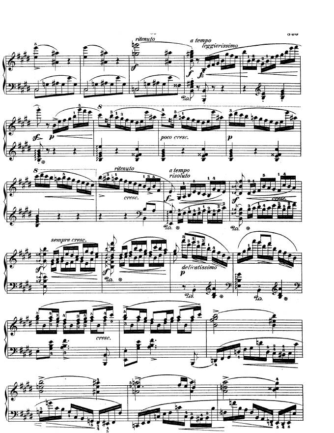 e小调第一钢琴协奏曲 Op.11 Piano Concerto No.1 in e Minor Op.11钢琴谱