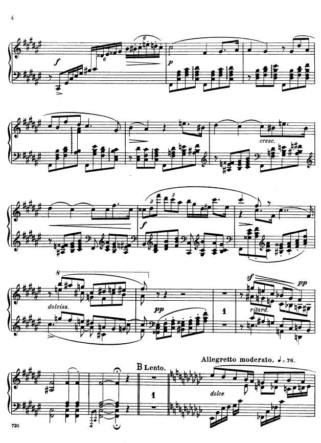 叙事曲 Ballade for Piano and Orchestra Op.19钢琴谱