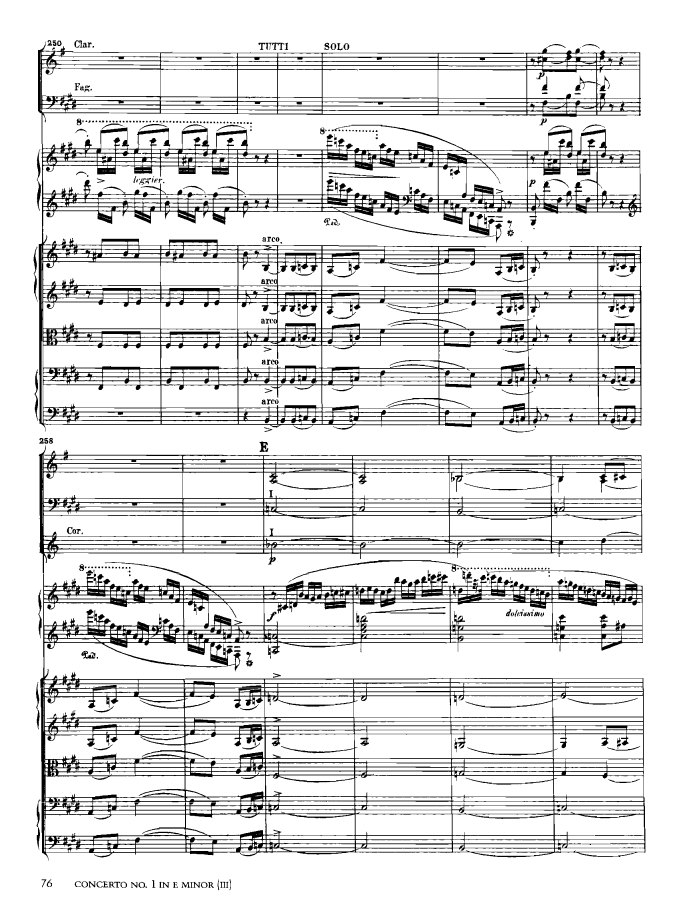 e小调第一钢琴协奏曲 Op.11 Piano Concerto No.1 in e Minor Op.11钢琴谱