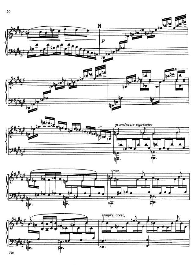 叙事曲 Ballade for Piano and Orchestra Op.19钢琴谱