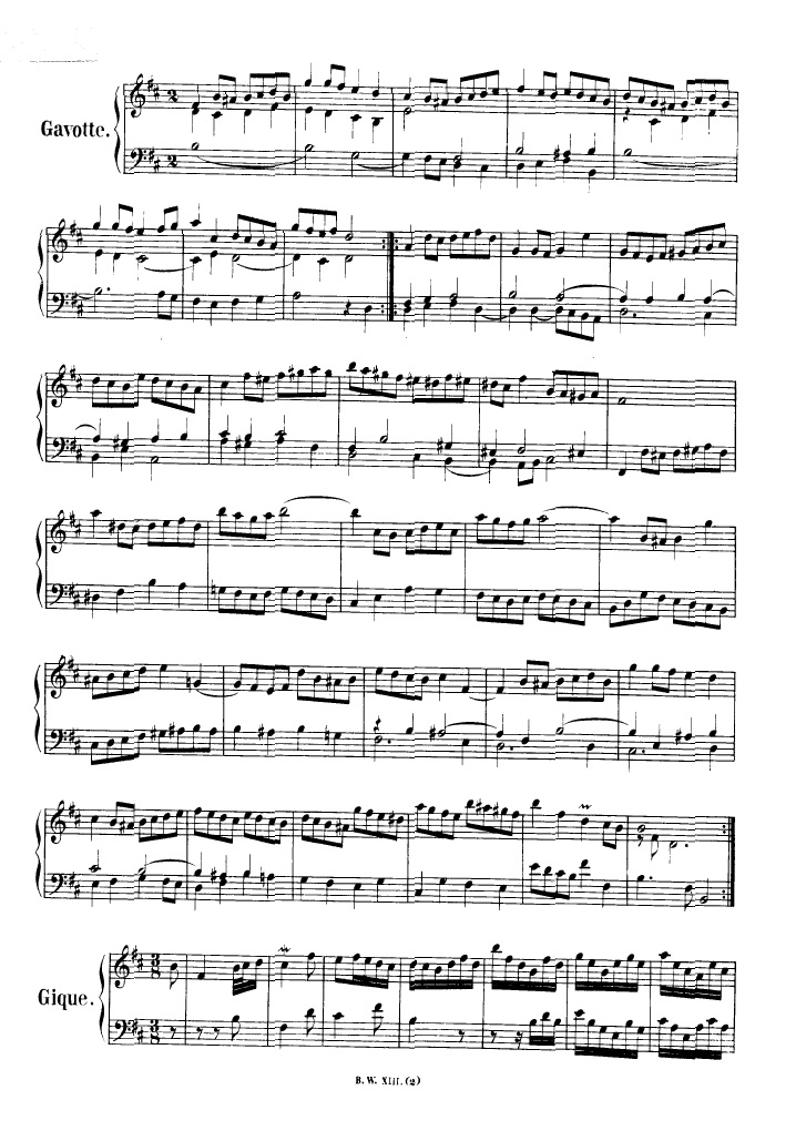 法国组曲 French Suites BWV 812钢琴谱