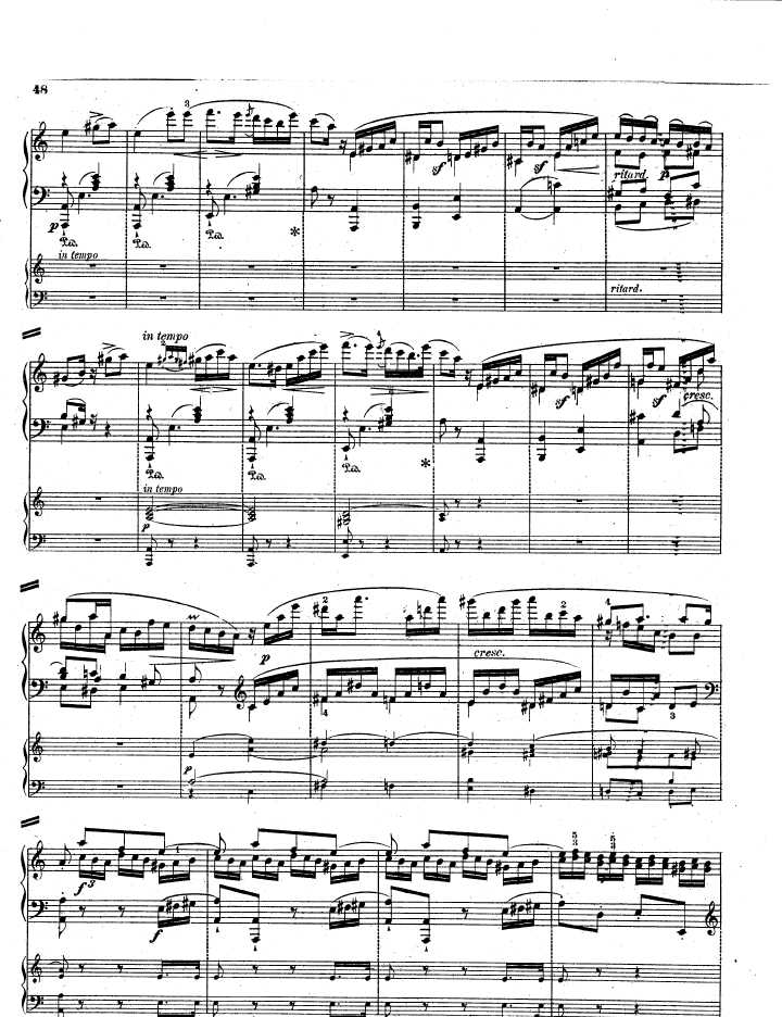 a小调钢琴协奏曲 Piano Concerto in a Minor Op.85钢琴谱