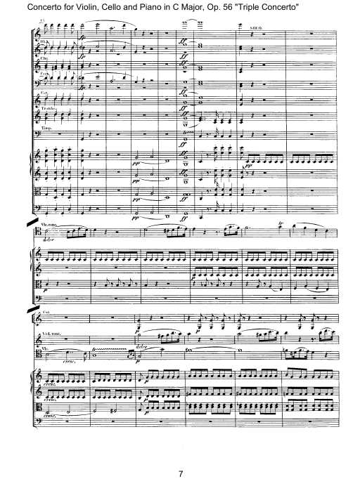 C大调三重协奏曲 Triple Concerto in C Major Op.56钢琴谱