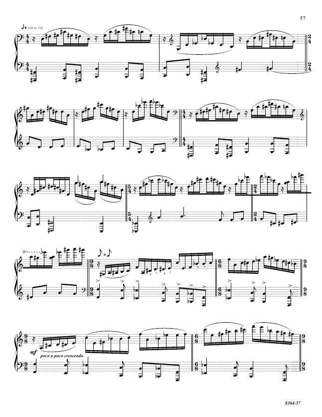 第八钢琴奏鸣曲 Piano Sonata No.8 S.364a Ornstein, Leo 里奥·奥恩斯坦钢琴谱