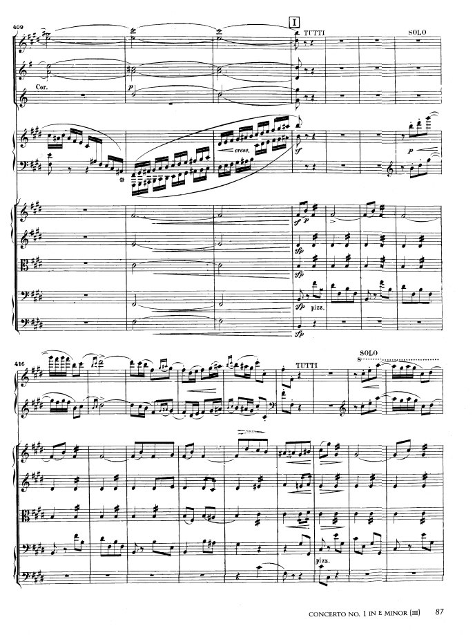 e小调第一钢琴协奏曲 Op.11 Piano Concerto No.1 in e Minor Op.11钢琴谱