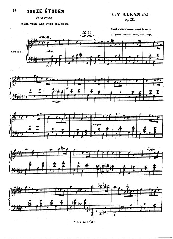 12首大调练习曲 12 Etudes in All Major Keys Op.35钢琴谱