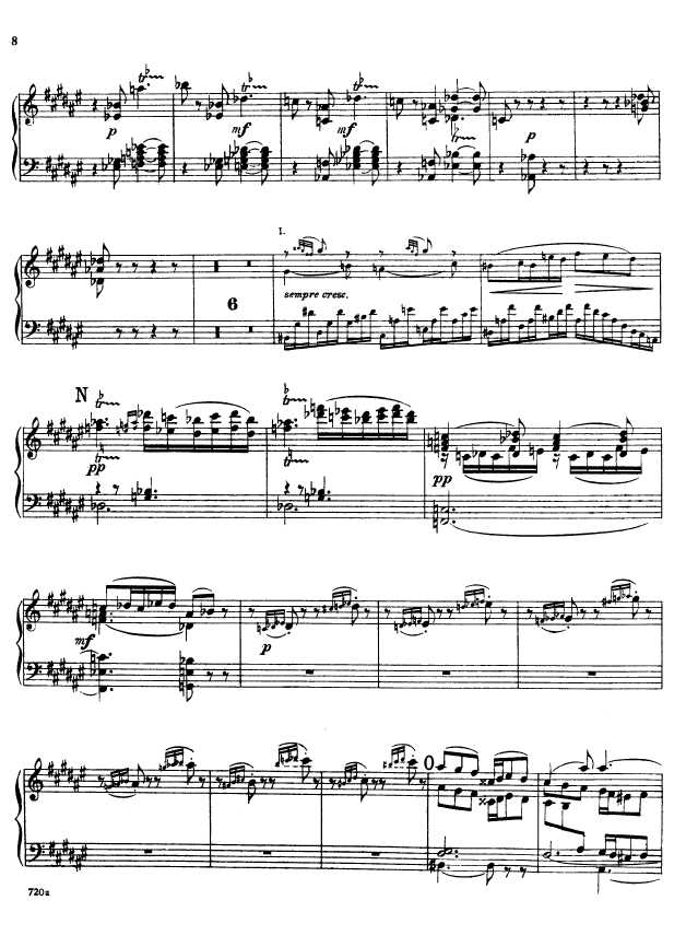 叙事曲 Ballade for Piano and Orchestra Op.19钢琴谱