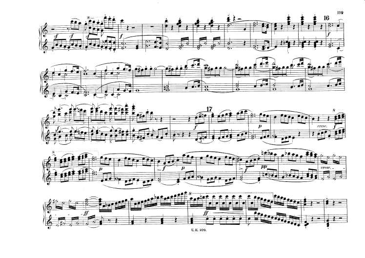 c小调第五交响曲“命运” Scharwenka Symphony No.5 in c Minor Op.67钢琴谱