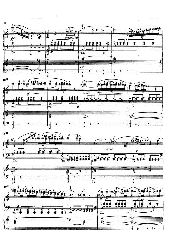 a小调钢琴协奏曲 Piano Concerto in a Minor Op.85钢琴谱