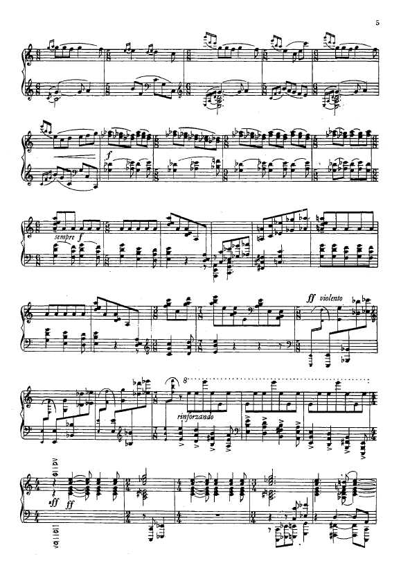 第一钢琴奏鸣曲 Piano Sonata No.1 Op.22钢琴谱