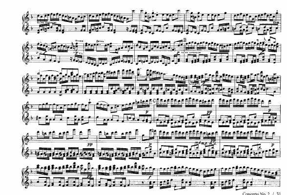 F大调第二勃兰登堡协奏曲 Brandenburg Concerto No.2 in F Major BWV.1047钢琴谱