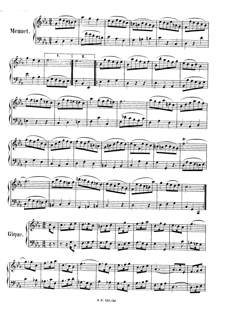 法国组曲 French Suites BWV 812钢琴谱