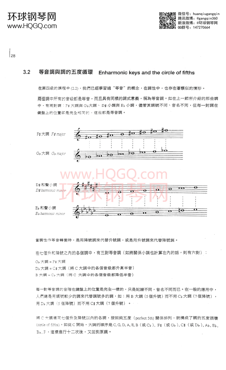 英皇钢琴考级乐理练习第五级钢琴谱