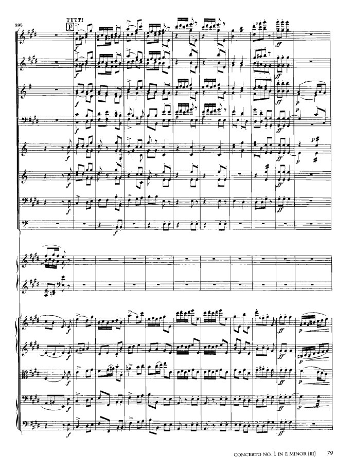 e小调第一钢琴协奏曲 Op.11 Piano Concerto No.1 in e Minor Op.11钢琴谱