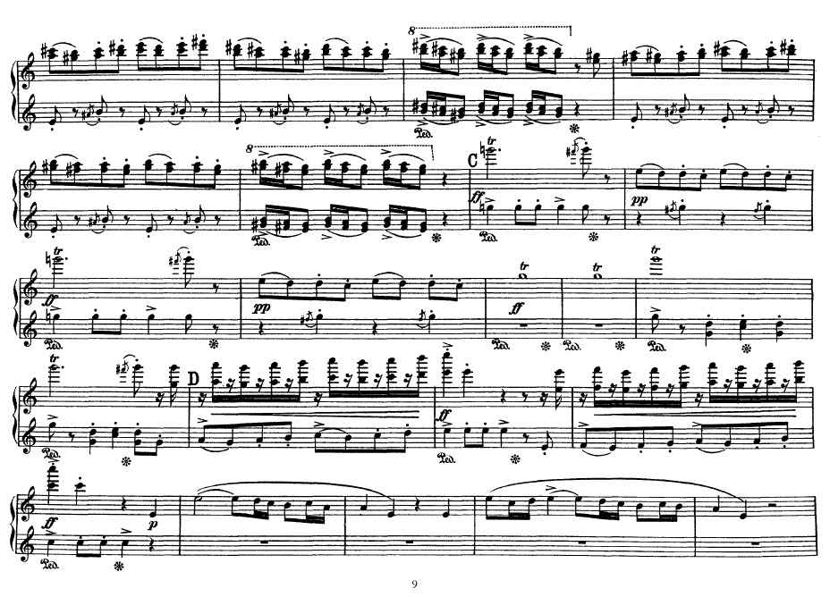 Peer Gynt Suite no.2钢琴谱