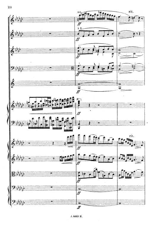 叙事曲 Ballade for Piano and Orchestra Op.19钢琴谱