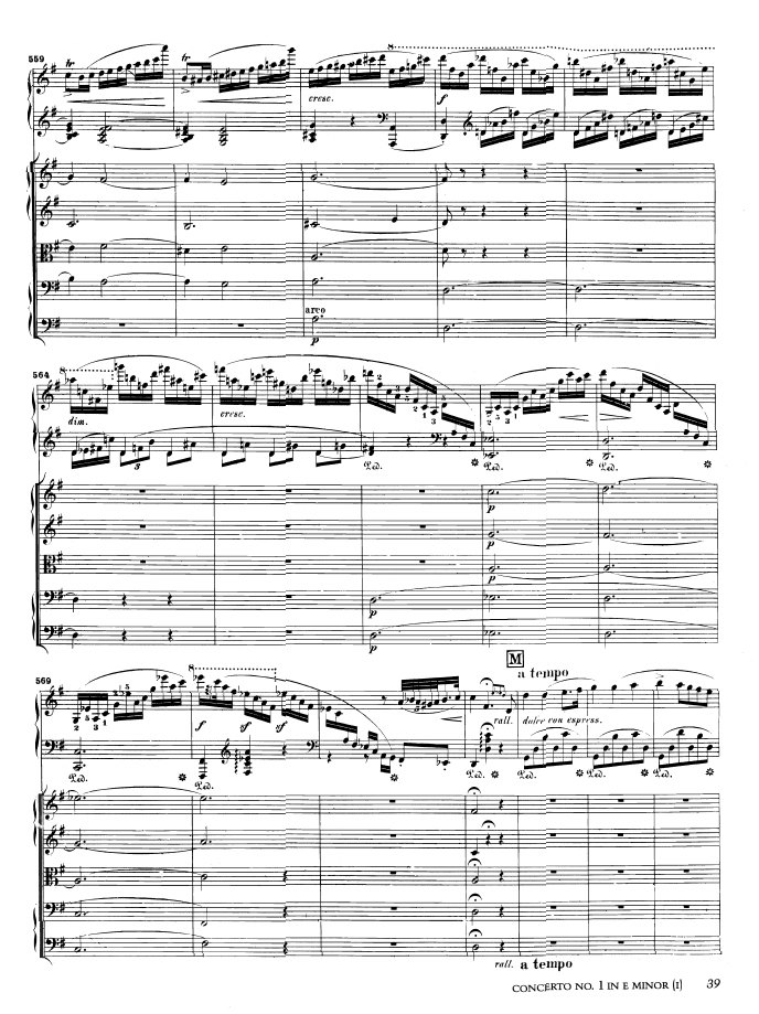 e小调第一钢琴协奏曲 Op.11 Piano Concerto No.1 in e Minor Op.11钢琴谱