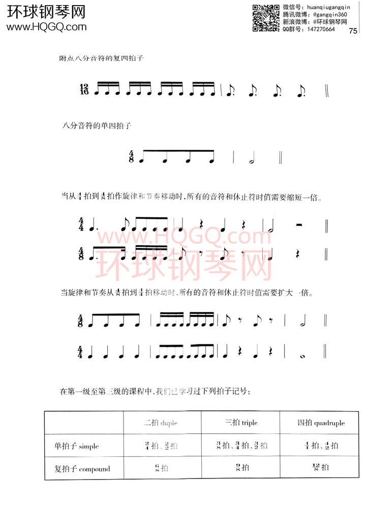 英皇考级乐理学习手册1钢琴谱