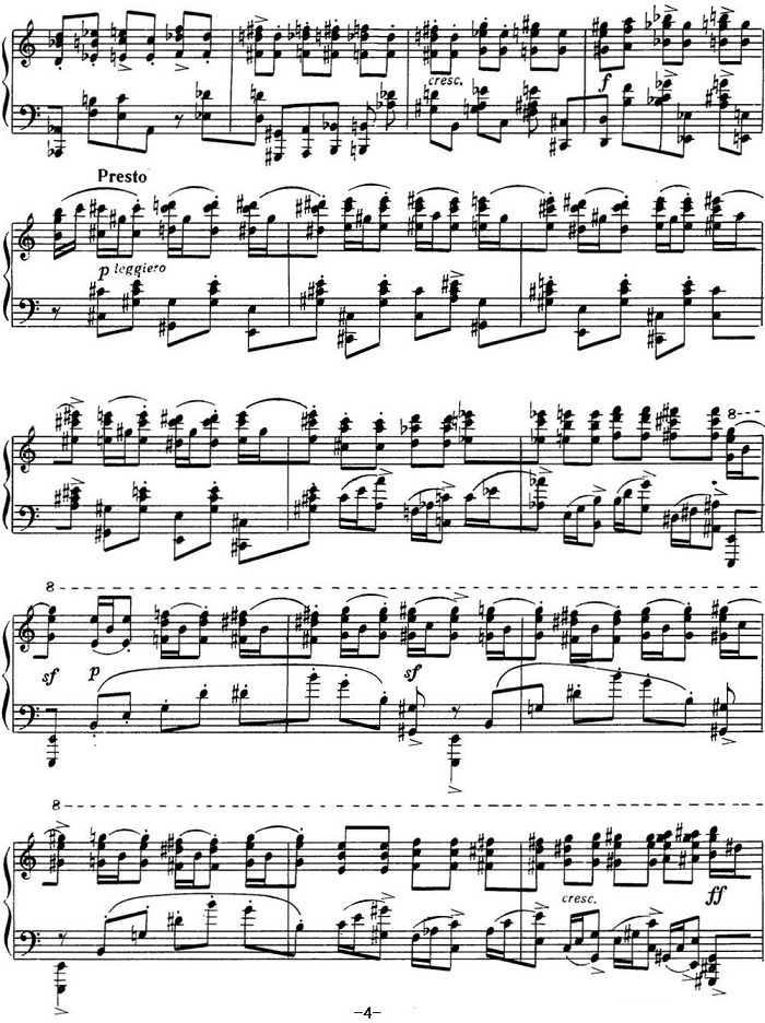 拉赫玛尼诺夫 音画练习曲14或15 Etudes tableaux Op.39 No.6钢琴谱