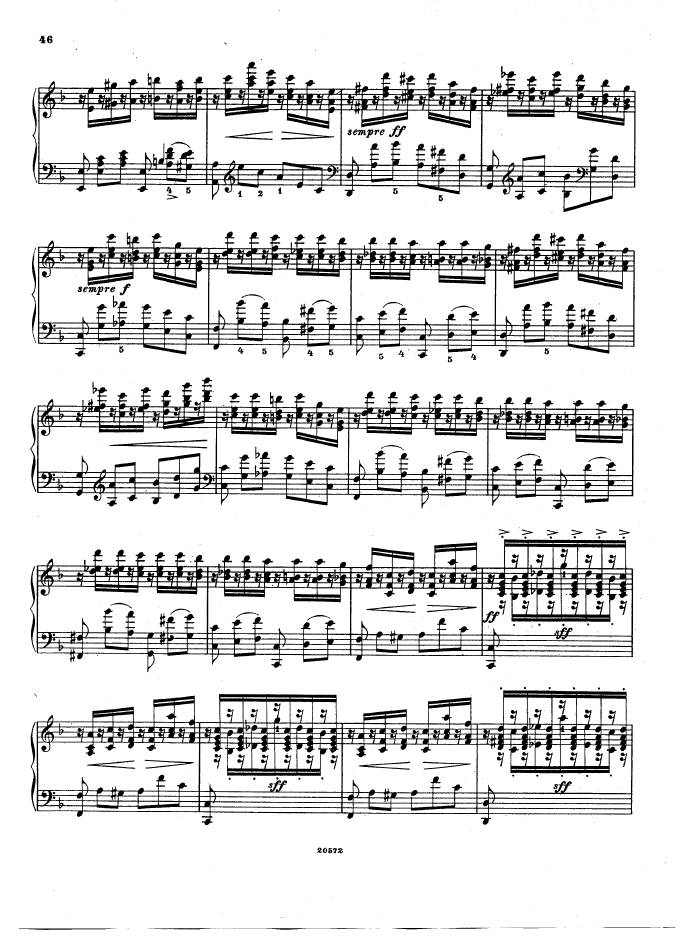 f小调钢琴协奏曲 Piano Concerto in f Minor Op.16钢琴谱