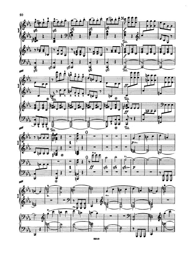 c小调第五交响曲“命运”Symphony No.5 in c Minor Op.67钢琴谱