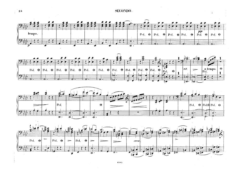 f小调第二钢琴协奏曲 Op.21 Piano Concerto No.2 in f Minor Op.21钢琴谱