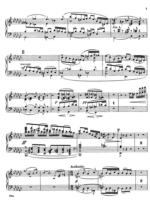 叙事曲 Ballade for Piano and Orchestra Op.19钢琴谱