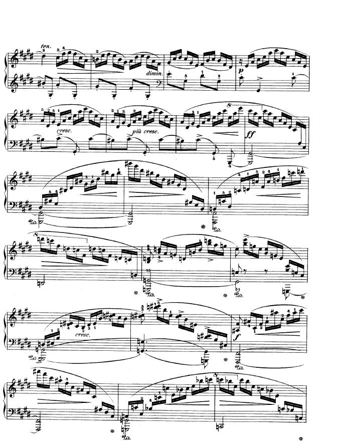 e小调第一钢琴协奏曲 Op.11 Piano Concerto No.1 in e Minor Op.11钢琴谱