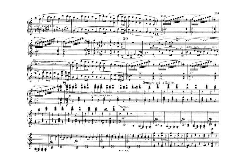 c小调第五交响曲“命运” Scharwenka Symphony No.5 in c Minor Op.67钢琴谱