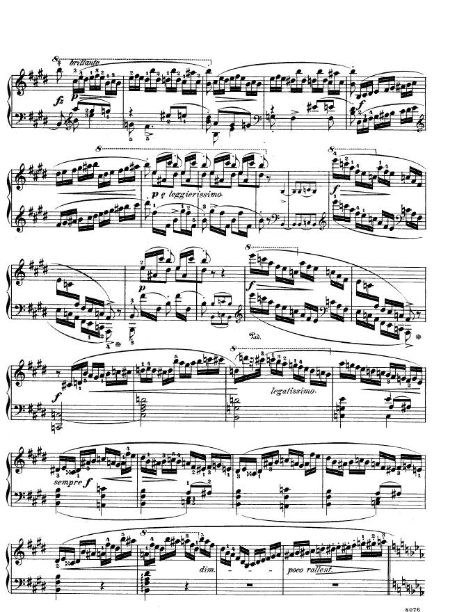 e小调第一钢琴协奏曲 Op.11 Piano Concerto No.1 in e Minor Op.11钢琴谱