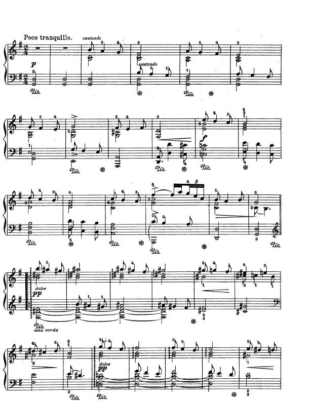 Lyric Pieces, Op.65, No.6钢琴谱