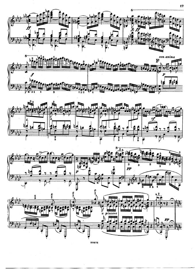 f小调钢琴协奏曲 Piano Concerto in f Minor Op.16钢琴谱