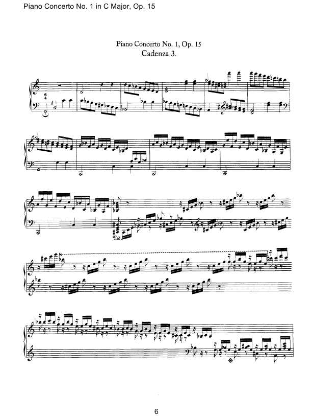 Cadenzas to Beethoven s Piano Concerto No[1].1 Op.15 华彩段钢琴谱