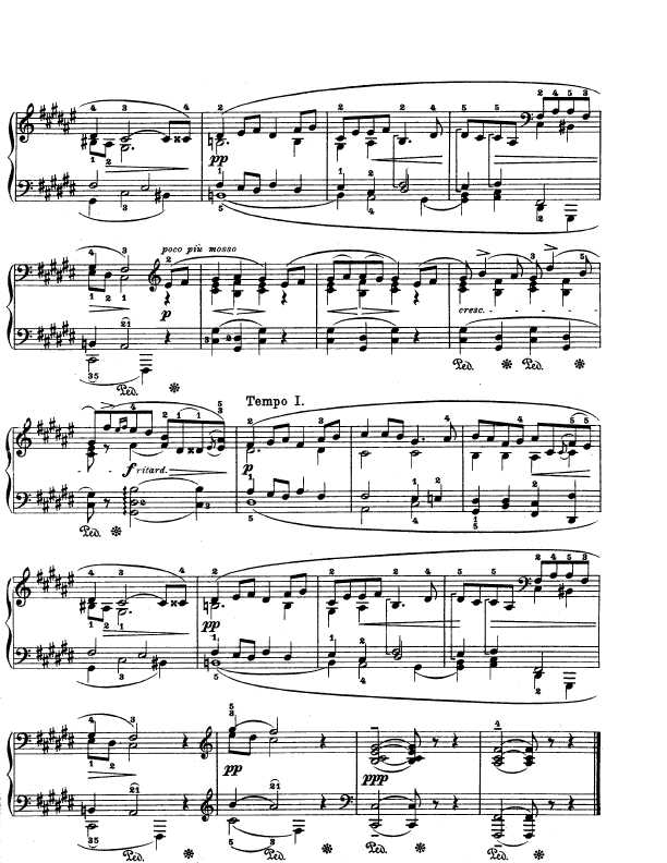 Lyric Pieces, Op.43, No.5钢琴谱