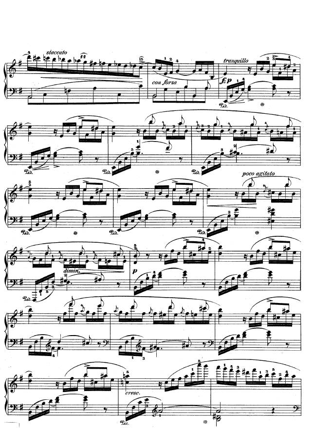 e小调第一钢琴协奏曲 Op.11 Piano Concerto No.1 in e Minor Op.11钢琴谱