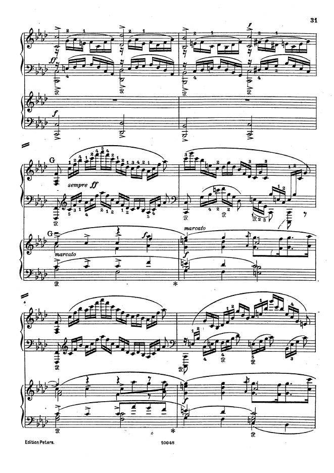 f小调钢琴协奏曲 Piano Concerto in f Minor Op.16钢琴谱