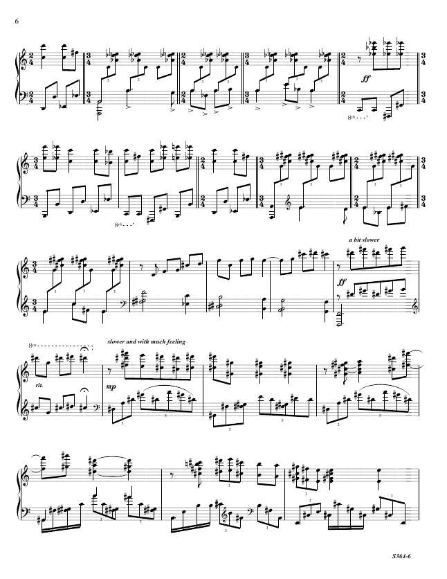 第八钢琴奏鸣曲 Piano Sonata No.8 S.364a Ornstein, Leo 里奥·奥恩斯坦钢琴谱