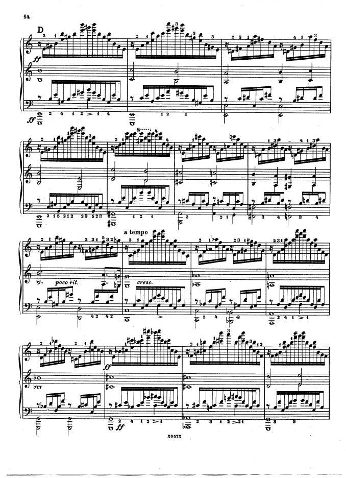 f小调钢琴协奏曲 Piano Concerto in f Minor Op.16钢琴谱