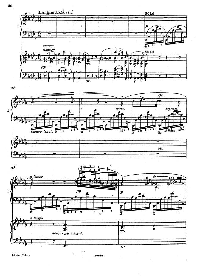 f小调钢琴协奏曲 Piano Concerto in f Minor Op.16钢琴谱