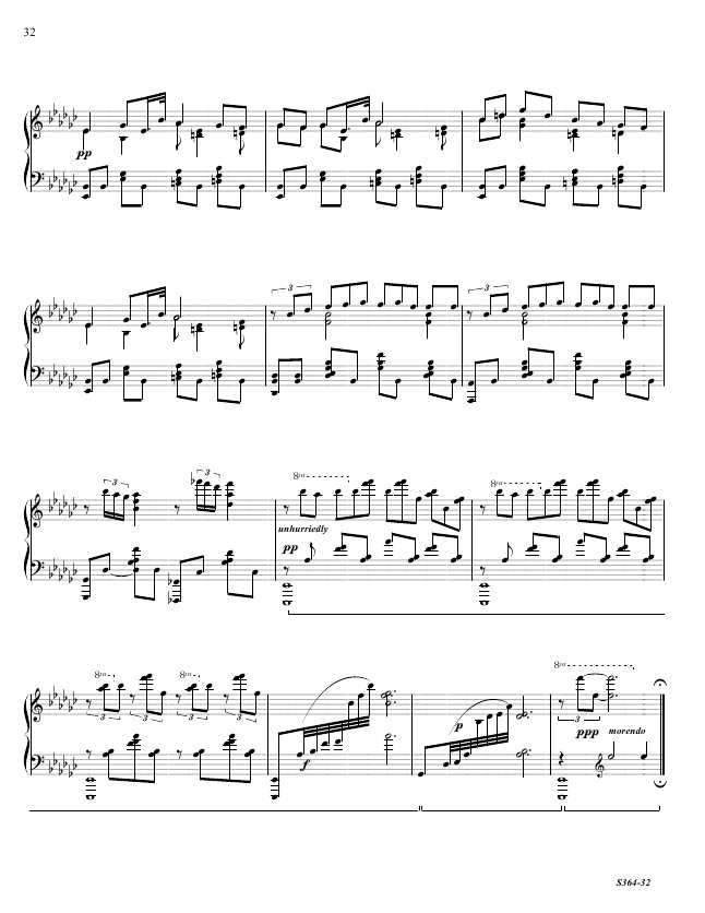 第八钢琴奏鸣曲 Piano Sonata No.8 S.364a Ornstein, Leo 里奥·奥恩斯坦钢琴谱